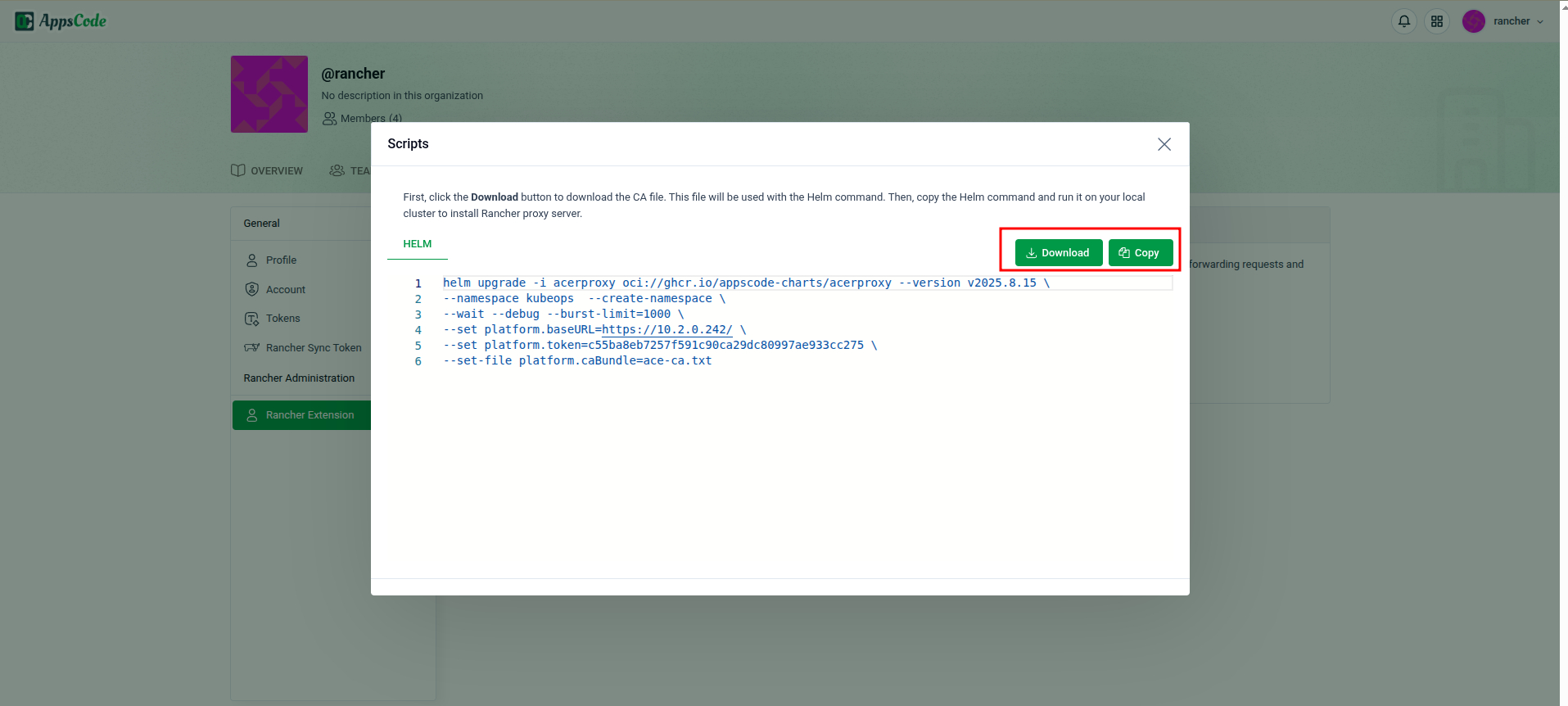 Rancher Proxy Installer