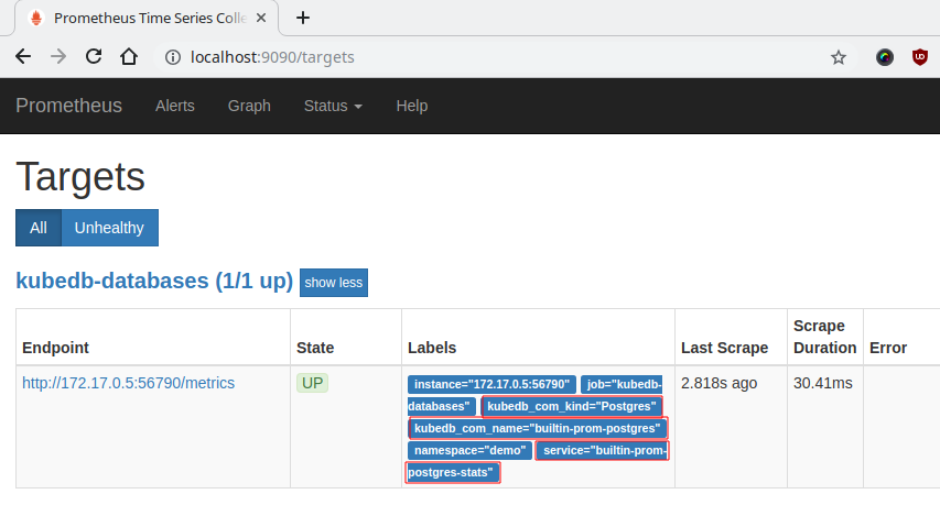 Prometheus Target